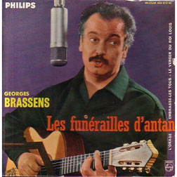 Pochette du disque Les funérailles d'antan par Georges Brassens