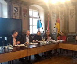 von links: Bgm. Martin Birner, Josef Schönhammer, Charlotte von Schelling, Hans Fischer, Rosa Schafbauer