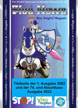 BLUE NEWS, 20 Jahre Blue News Blue Knights, Blue Knights J.B., C.D., LayOut: Alfons Ulrich, Blue Knights, Blue Knights Germany 14, Blue Knights Mittelfranken, Kulmbach, Sternfahrt Kulmbach, Motorradsternfahrt Kulmbach, Motorradsternfahrt Süddeutschland, 