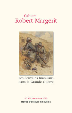 Première de couverture Cahier Robert Margerit n°XIX décembre 2015