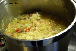 Suppe zum Entschlacken, Sauerkrautsuppe, schnelles Rezept