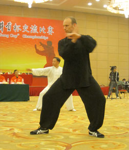 Frank Messerschmidt beim Taijiquan Training in China