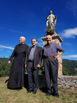 L'arcivescovo a S. Martino con Don Daniele e Don Enrico