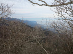 木戸峠から琵琶湖を望む