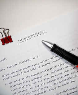 Patientenverfügung Symbolfoto