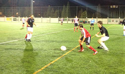 Momento del encuentro entre el Laudio B y el Vitoria. Foto: www.clubdeportivovitoria.es