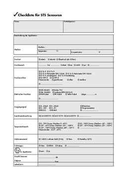 Anfrageformular für STS Drucksensoren