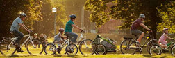 e-bikes und Kinderanhänger