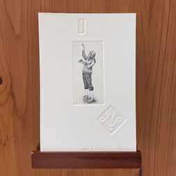 copper.F/ 赤池 ももこ/銅版画/6×3cm/シート￥5,500(税込)