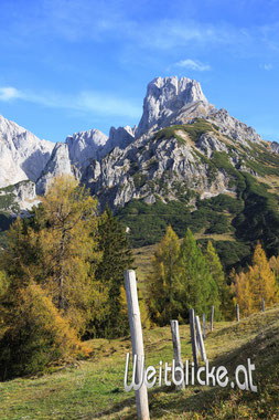 LOS07 - Bischofsmütze im Herbst von den Loseggalmen aus gesehen