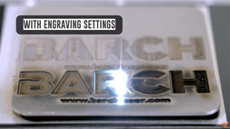 Fiber laser settings for metal engraving