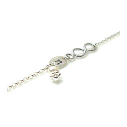  Armband Trauzeugin - Brautschmuck - Sweet Initial Infinity ♥ handgestempelt 925 Silber