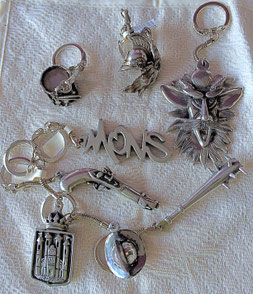 Porte-clefs en étain