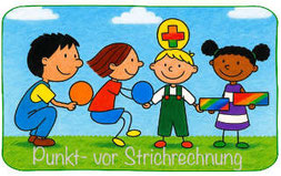 Onlinespiel zur Regel Punkt vor Strichrechnung