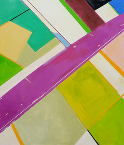 Flower Fields (Bird's-Eye View) 130x110cm olie op canvas 2018
