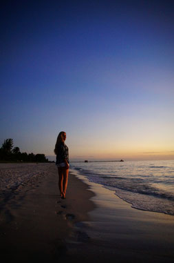 Naples Beach Florida Sunset