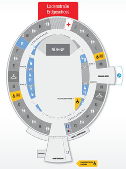 Saalplan Westalenhalle 1 Dortmund
