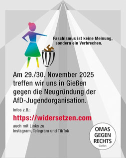 Motiv: https://www.omas-gegen-rechts-giessen.de, Kundgebung gegen die Neugründung einer AfD-Jugendorganisation in Gießen