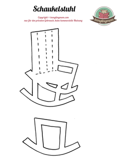 How to make a quiet book? rocking chair
