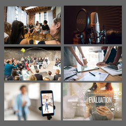 Moodboard around event dramaturgy, 6 pics