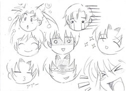 Dibujo de las expresiones faciales en el manga