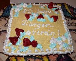 Geburtstagstorte zu 20 Jahre BVA Jahr 2011
