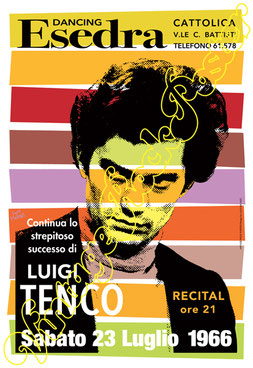 luigitenco, tencoposter,concertotenco, concertposter, vintagerockposter