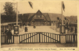 Le club de tennis de Paris-Plage en 1923