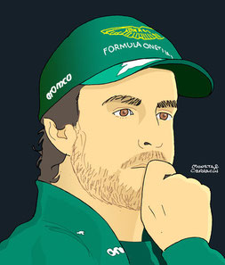 Fernando Alonso by Muneta & Cerracín