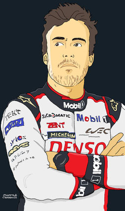 Fernando Alonso by Muneta & Cerracín