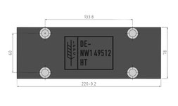 Zeichnung für IPPC Klischee 220x78x15 mm