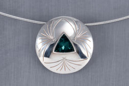 Goldschmiede Backhaus, Schmuck, Handarbeit, Unikat, Einzelstück, Markus Backhaus, Anhänger, Fluorit, Silber 925, Sterling-Silver