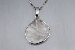 Anhänger in Silber 925, Gussmodell, Handabdruck, John-Michael Mendizza, Unikat, Einzelstück