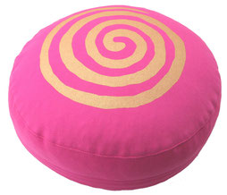 Meditationskisssen spirale pink rund h 10 cm