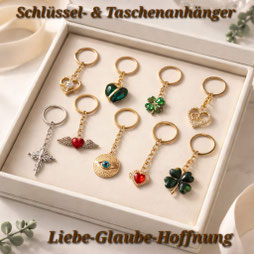 Schlüssel & Taschenanhänger zu Liebe-Glaube-Hoffnung