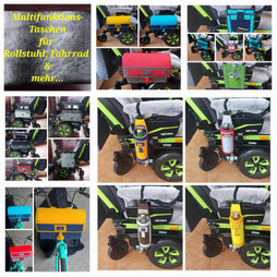 Filztaschen für Rollstuhl & Fahrrad