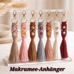 Wunderschöne Makramee Schlüssel & Taschenanhänger