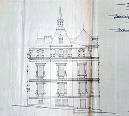 Villa Bärenstraße 4, Plauen, Bauzeichnung, 1893
