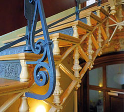 Villa Straßberger Straße 64, Plauen, Bauzeitliches Treppenhaus, 2024