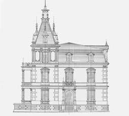 Villa Elsterstraße 6, Plauen, Bauzeichnung, 1889