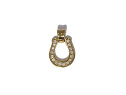 SOS HORSESHOE K18 PENDANT w/DIA