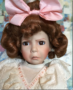 Dianna Effner porcelain Nursery Rhyme doll, Girl with a Curl.