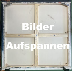 Leinwandbild aufspannen