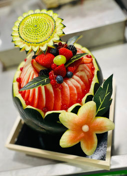 Sculpture sur fruit