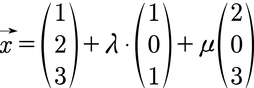 Ebene in Parameterform