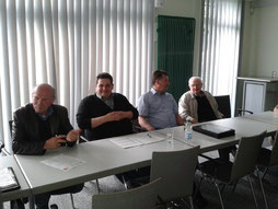 von links nach rechts: Karlheinz Föhlinger, Christian Föhrden, Thomas Hein, Horst Pawlowski