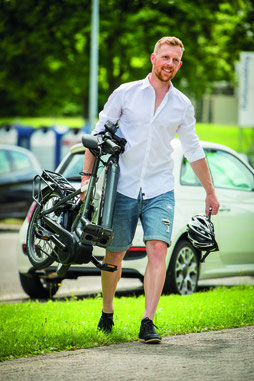 Die verschiedenen Modelle von Falt- oder Kompakt e-Bikes können Sie sich im Shop in Sankt Wendel