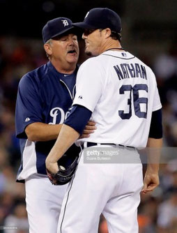 Nella foto il pitching coach Jeff Jones (Photo by Duane Burleson/Getty Images)