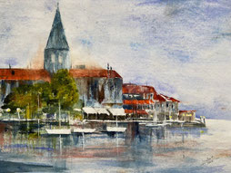 gespachteltes Aquarell Porec