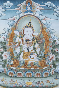 "Vajrasattva" painted by Phuntsho Wangdi
